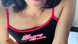 Solo ladyboy masturbation