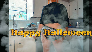 Happy Halloween Haunted Dishes with Fat Ass Samantha38g
