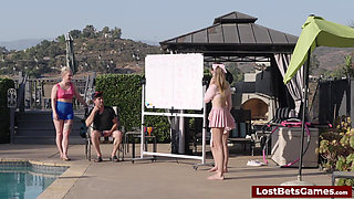 Reciting the National Anthem in a Wacky Wild Strip Game Show