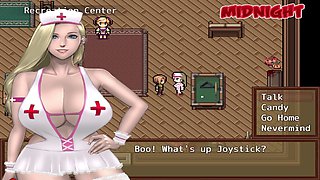 Big-boobed mom in an animated zombie retreat adventure