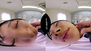 Japanese students explore intense VR classroom POV passion