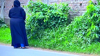 Arab Hot Stepmom Gets Horny After Coming From Road in Hotel Bed & I See Her Big Ass & Start Handjob