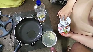 Addicted Wife Swallows Cum & Piss in Filthy BDSM Scene - Sado Hentai Extreme Deep Throat