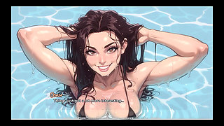 My New Girlfriend [ Taboo Hentai Game ] Ep.51 My Step MILF Invite Me to a Sexy Pool Party with the Neighbors!