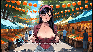 My New Girlfriend [ Taboo Hentai Game ] Ep.23 Caught Giving a Handjob in the Back Alley!