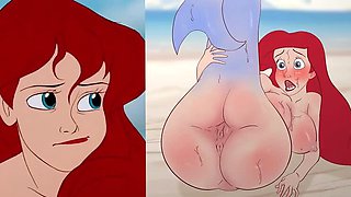 Mermaid Fucked by Stranger on Shore - Hentai Cartoon Sex