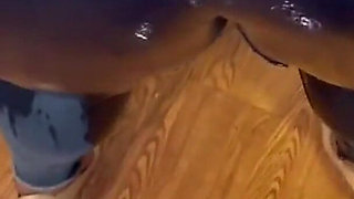 Pissing My Self Hubby Pissing on My Big Booty