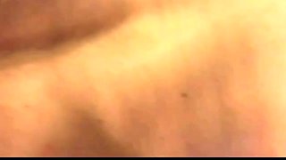 Tranny with big tits tugs on her big cock