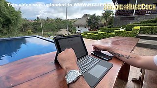 I Seduce My Boyfriends Stepfather And We Fuck Outdoors With His Huge Cock With Naty Delgado