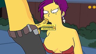 Mom, underwear, cartoon fantasy