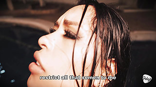 The Girlfriend Receives Swimming Lessons and Fucking in the Pool as a Gift