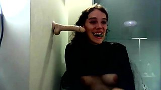 Jessy funny amateur teen brunette toying