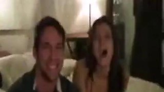 Sexy horny girlfriend encourages her friend to fuck her boyfriend in threesome!!: Porn