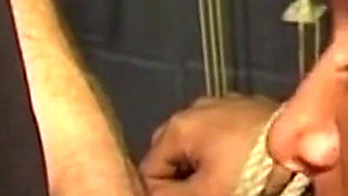 Curly-haired MILF Bound Tight for Deep Anal Toying