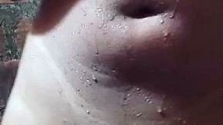 Cute amateur brunette naughty in solo jerking show on camera