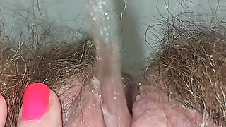 Pissing Woman in the Toilet