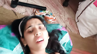 Indian Neighbour Fucked and Cum on Pussy Hindi Talk