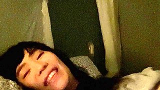 Blonde tranny shemale solo masturbation
