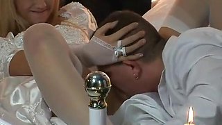 Bride: Blowjob, Licking  Hardcore Porn