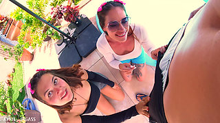 Kinky Mary Gets Wild in the Pool: Pee Play, Girl Kissing, Oral & Wet Threesome