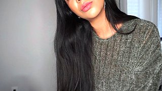 brunette babe with big boobs is so hot