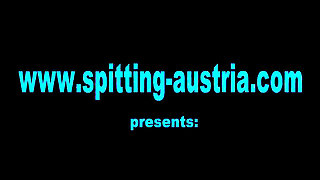 Young mistress spits on older couple