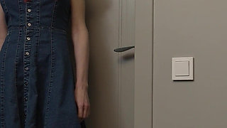 Red-haired Babysitter with Big Tits Rides a Dick