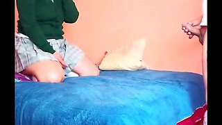 Innocent Schoolgirl Aline Begs To Keep Uniform On During Steamy Step-Sibling Session - Teen Stockings & Big Ass Doggy