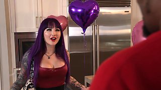 Inked whore Valerica Steele is fucked by a black man