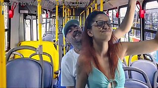 Blonde Student Gets Fucked Hard on Public Bus