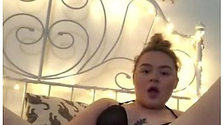 Cute British Slut Fucks Herself With Rabbit Toy