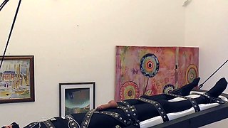 Blowjob and handjob from slutty amateur blonde