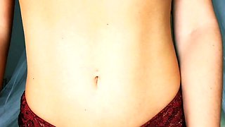 Cute curly brunette solo webcam masturbation