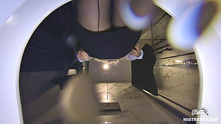 Human Toilet - Golden Shower Lite - Strict Lady Boss Pisses Directly on Your Face in Office Toilet POV