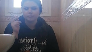 Watcher on Toilet