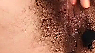 Clitoral Orgasm, Real Masturbation, Hot Housewife Touching Her Hairy Pussy