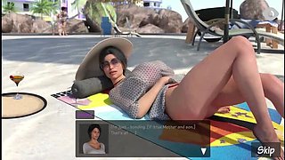 StepMom Blowjob on Beach - Scandalous MILF Affair with Big Tits BBW