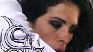 Crazy gangbang fuck with a cum-loving brunette Michela Sabbatini