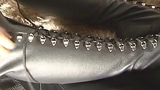 Lacing up My New Leather Thigh High Boots - HD!