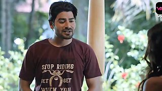 Brunette lesbian babes fingering on a couch