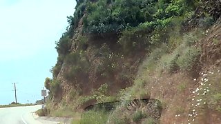 Busty amateur teen outdoor hardcore action with cum