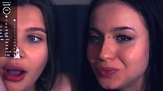 lesbian spit kiss