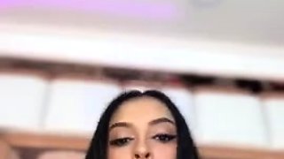 Stacked brunette goes solo toys and masturbation