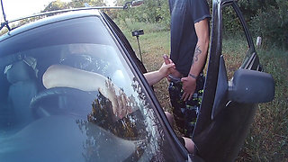 I Brought My Friend to the Park and Gave Her to Suck My Dick