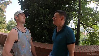 Sexy cheerleader brunette Zuzu Sweet indulges in a passionate MMF threesome and expertly pleases two cocks at once with her mouth and pussy