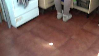 Souzan Halabi First Time Blowjob in Kitchen - Amateur Arab Teen Hijab Girl Dirty Talk Close Up 4K