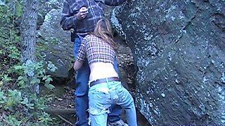 Aubrey Lee - Babysitter Outdoor Blowjob