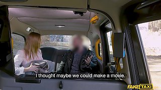 Blonde Taxi Seduction with Amalia Davis in Panty Play
