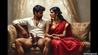 Massage sex hot indian girlfriend gives massage to her boyfriend's cock and makes him cum