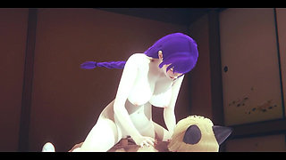 Genshin Impact Hentai - Shogun Raiden Dominant Sex Part 1 - Japanese Asian Manga Anime Film Game Porn